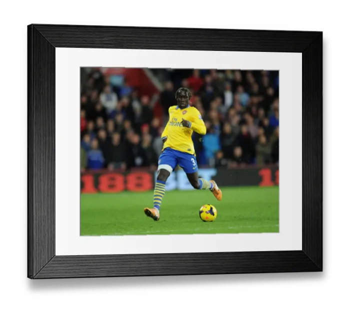 Framed Print : Bacary Sagna in Action: Cardiff City vs. Arsenal, Premier League 2013-14