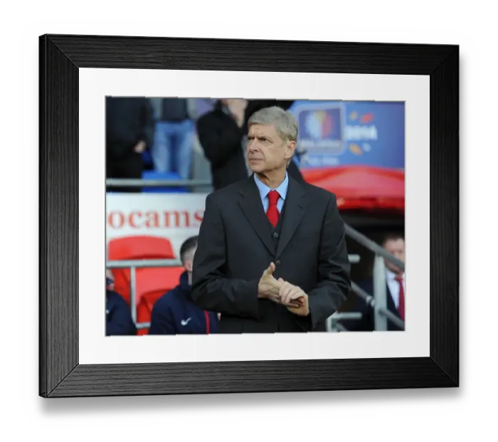 Framed Print : Arsene Wenger: Arsenal Manager Before Cardiff City Clash (November 2013)