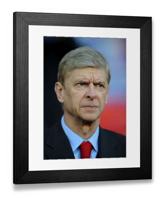 Framed Print : Arsene Wenger: Pre-Match Focus at Cardiff City Stadium (2013-14) Framed Print : Arsene Wenger: Pre-Match Focus at Cardiff City Stadium (2013-14)