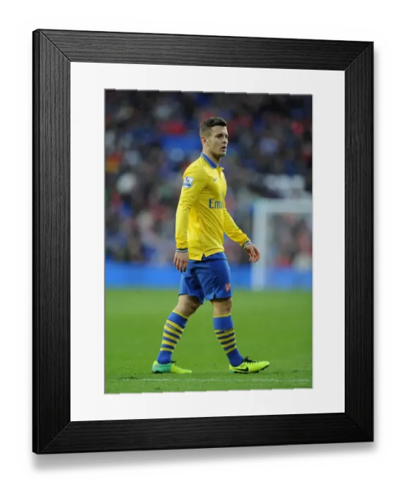 Framed Print : Jack Wilshere in Action: Cardiff City vs Arsenal, Premier League 2013-14