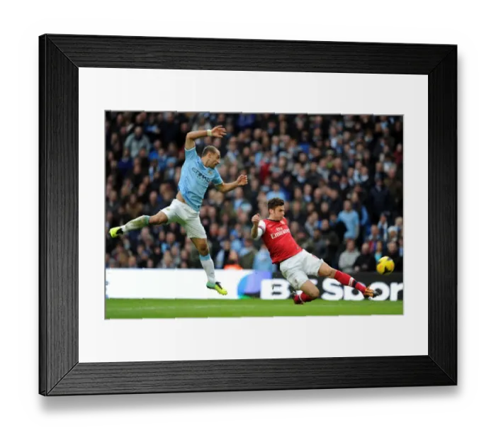 Framed Print : Clash at the Etihad: Ramsey vs. Zabeleta - Manchester City vs. Arsenal, Premier League, 2013 Framed Print : Clash at the Etihad: Ramsey vs. Zabeleta - Manchester City vs. Arsenal, Premier League, 2013