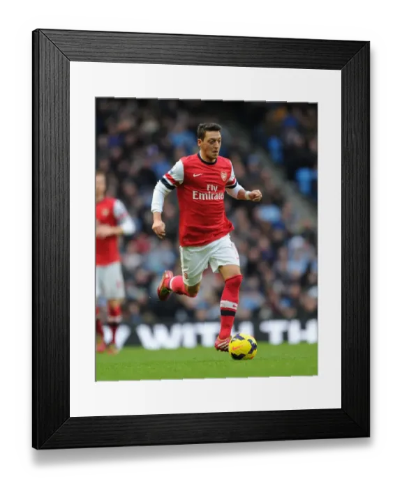 Framed Print : Mesut Ozil: Manchester City vs. Arsenal, Premier League Showdown (2013-14)