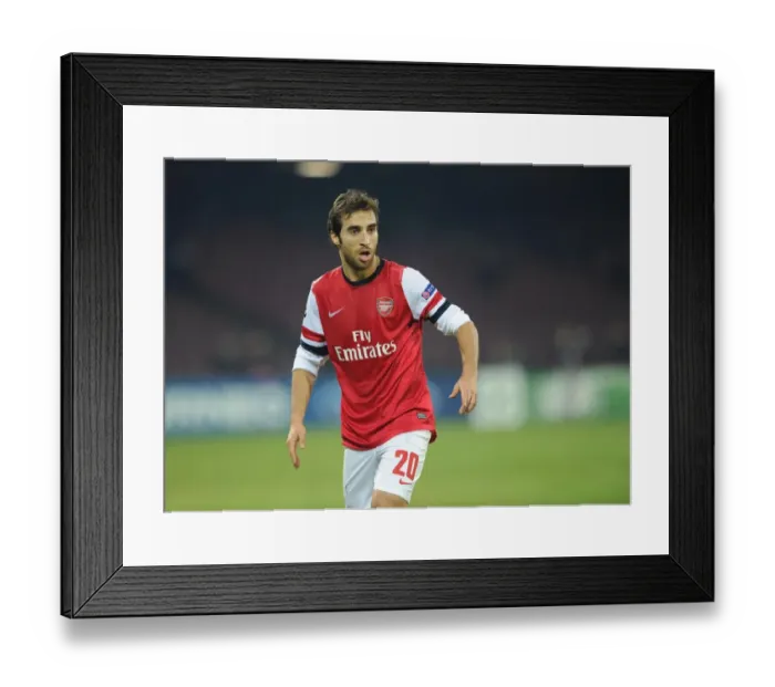 Framed Print : Mathieu Flamini: Arsenal's Tenacious Midfielder Shines in the 2013-14 UEFA Champions League Clash Against Napoli
