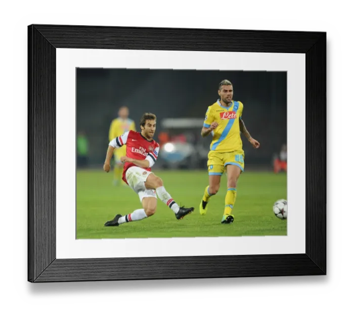Framed Print : Flamini vs. Behrami: Intense Shootout at Napoli's Stadio San Paolo - Arsenal vs. SSC Napoli, UEFA Champions League (2013) Framed Print : Flamini vs. Behrami: Intense Shootout at Napoli's Stadio San Paolo - Arsenal vs. SSC Napoli, UEFA Champions League (2013)