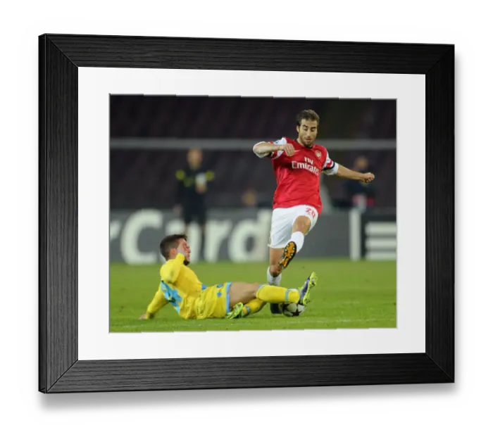 Framed Print : Flamini vs. Mertens: Battle in the UEFA Champions League