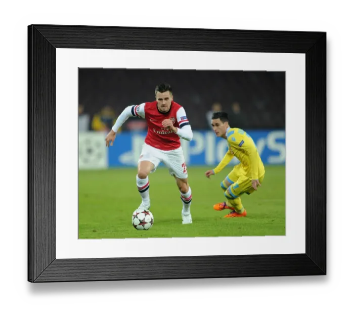 Framed Print : Clash in Naples: Jenkinson Outruns Callejon in Champions League Showdown Framed Print : Clash in Naples: Jenkinson Outruns Callejon in Champions League Showdown