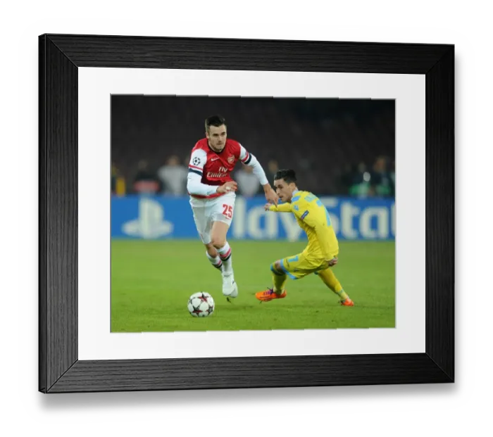Framed Print : Champions League Showdown: Jenkinson vs. Callejon - Napoli vs. Arsenal, 2013 Framed Print : Champions League Showdown: Jenkinson vs. Callejon - Napoli vs. Arsenal, 2013