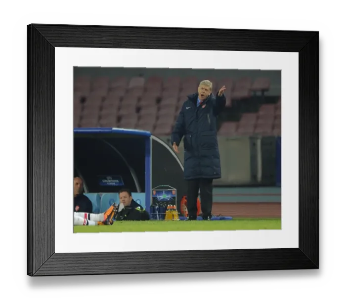 Framed Print : Arsene Wenger at Napoli: Arsenal FC in the UEFA Champions League, 2013 Framed Print : Arsene Wenger at Napoli: Arsenal FC in the UEFA Champions League, 2013