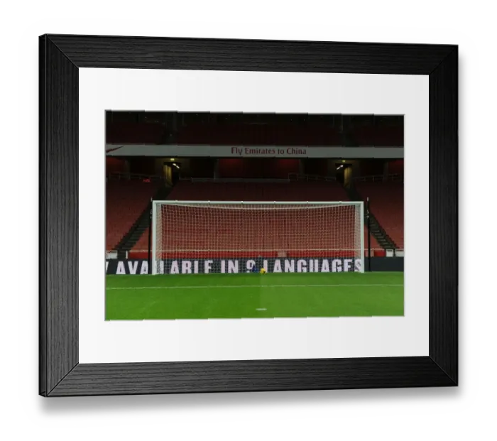 Framed Print : Arsenal's North Bank Goal vs Hull City (2013-14)