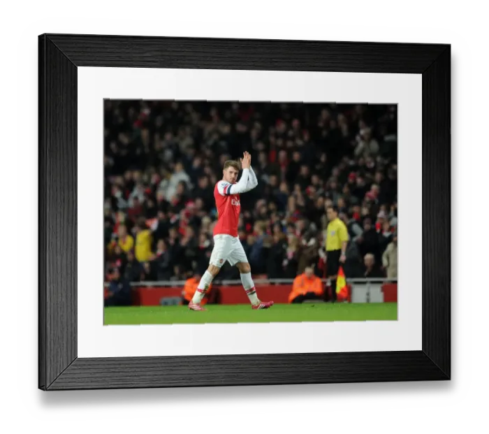 Framed Print : Aaron Ramsey Bids Farewell: Arsenal vs. Hull City, Premier League 2013-14