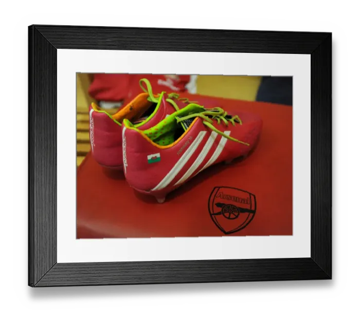 Framed Print : Aaron Ramsey's Match Ready Boots: Arsenal vs. Hull City (2013-14) Framed Print : Aaron Ramsey's Match Ready Boots: Arsenal vs. Hull City (2013-14)