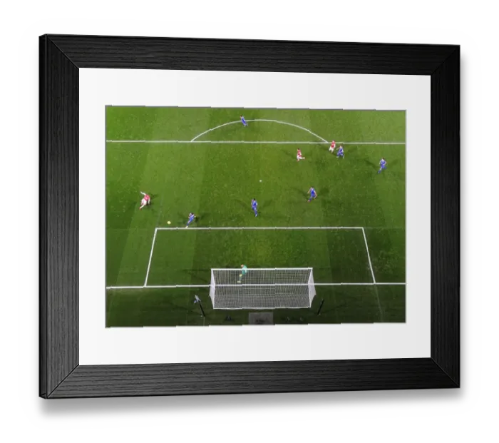 Framed Print : Intense Penalty Showdown: Arsenal vs. Everton, Premier League, 2013 Framed Print : Intense Penalty Showdown: Arsenal vs. Everton, Premier League, 2013