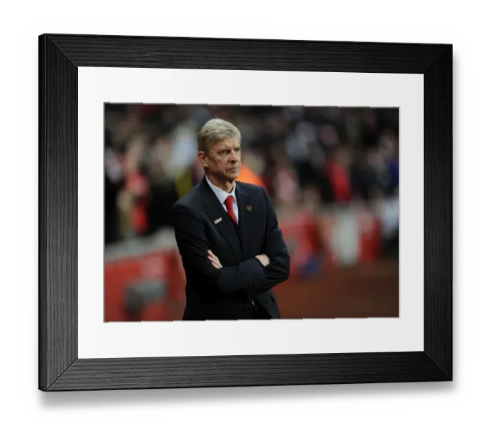 Framed Print : Arsene Wenger: Arsenal Manager at Emirates Stadium before Arsenal vs Everton, Premier League 2013-14 Framed Print : Arsene Wenger: Arsenal Manager at Emirates Stadium before Arsenal vs Everton, Premier League 2013-14