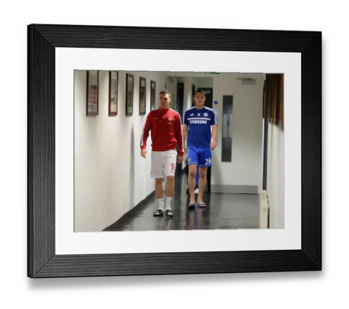 Framed Print : Arsenal vs. Chelsea: Captains Showdown, Premier League, London 2013