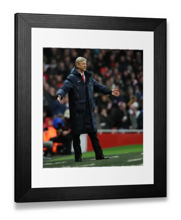 Framed Print : Arsene Wenger Leading Arsenal Against Chelsea in the Premier League, 2013 Framed Print : Arsene Wenger Leading Arsenal Against Chelsea in the Premier League, 2013