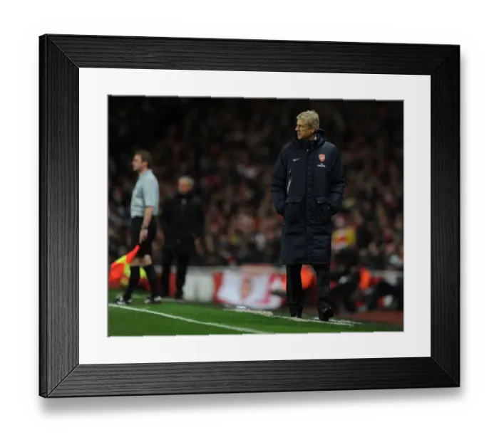 Framed Print : Arsene Wenger Leads Arsenal Against Chelsea in the Premier League, 2013-14 Framed Print : Arsene Wenger Leads Arsenal Against Chelsea in the Premier League, 2013-14