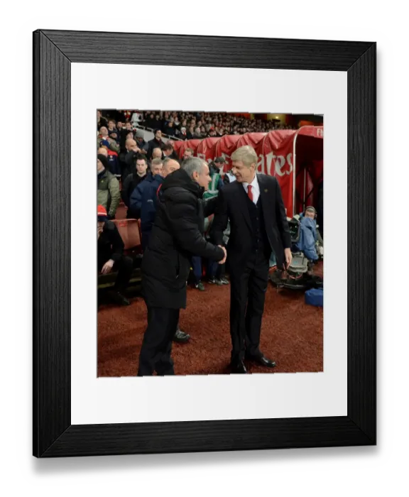 Framed Print : Arsene Wenger vs. Jose Mourinho: A Premier League Rivalry Reignites at the Emirates (2013-14)
