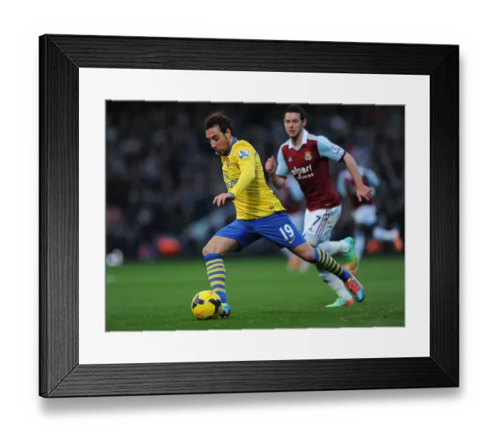 Framed Print : Santi Cazorla's Midfield Masterclass: Arsenal's Victory Over West Ham United (December 2013)
