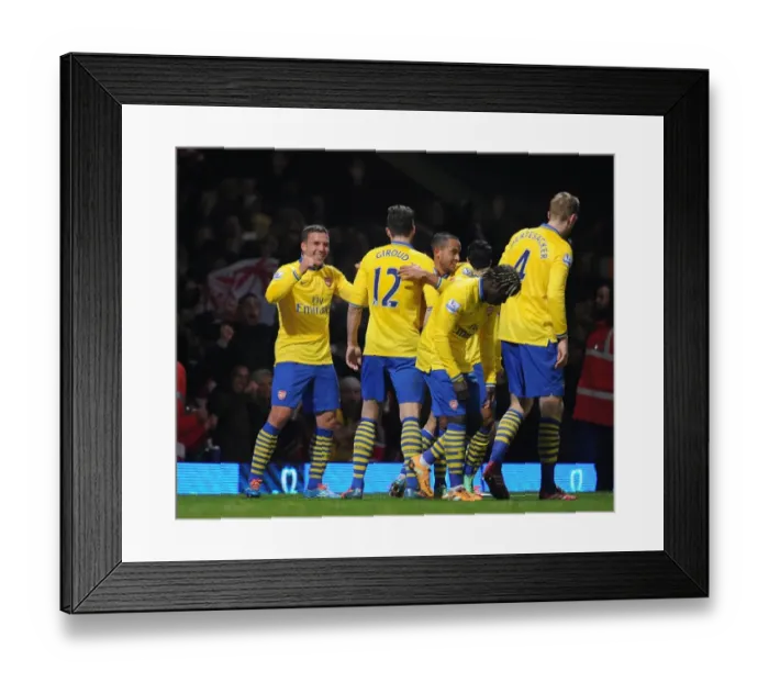 Framed Print : Lukas Podolski's Hat-Trick: Arsenal's Triumph over West Ham United (December 2013)