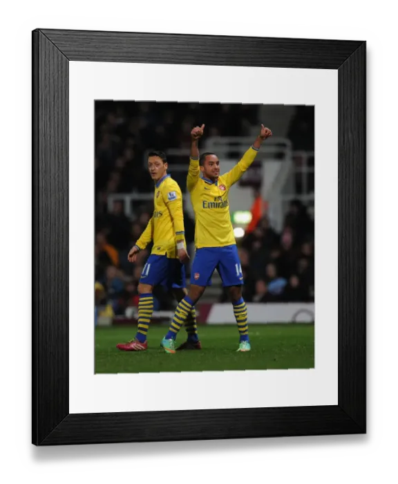 Framed Print : Theo Walcott's Double: Arsenal's Victory over West Ham United in the Premier League (December 2013)
