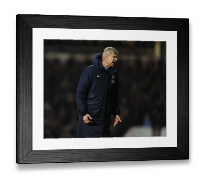 Framed Print : Arsene Wenger Leads Arsenal Against West Ham United in Premier League Clash (2013-14) Framed Print : Arsene Wenger Leads Arsenal Against West Ham United in Premier League Clash (2013-14)