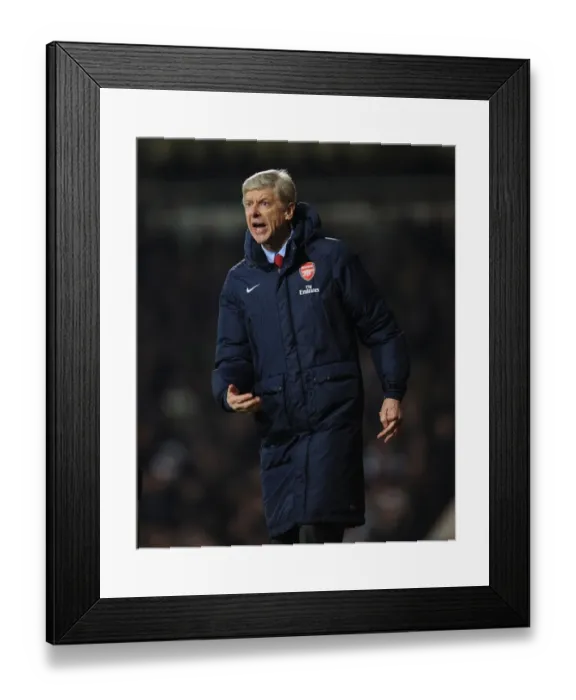 Framed Print : Arsene Wenger Leads Arsenal in 2013-14 Premier League: Arsenal vs. West Ham United
