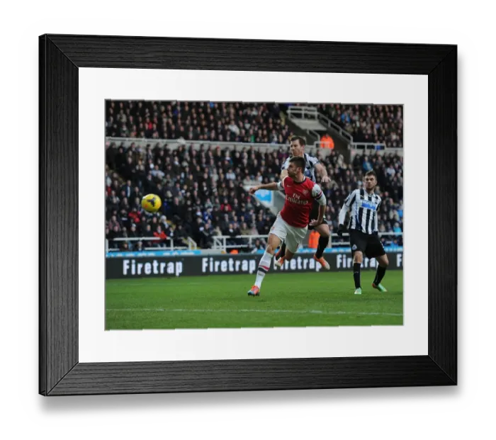 Framed Print : Olivier Giroud Scores the Decisive Goal: Newcastle United vs. Arsenal (2013-14) Framed Print : Olivier Giroud Scores the Decisive Goal: Newcastle United vs. Arsenal (2013-14)