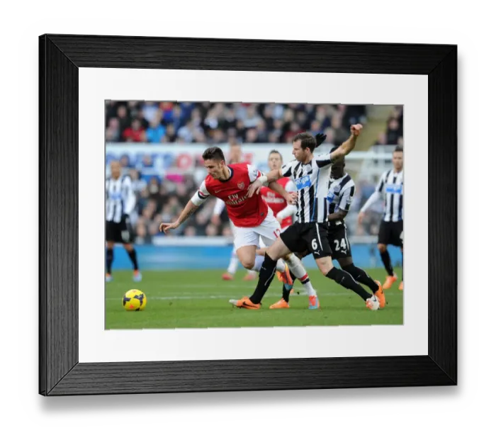 Framed Print : Giroud vs. Williamson: Intense Battle at St. James Park - Newcastle United vs. Arsenal, Premier League 2013-14 Framed Print : Giroud vs. Williamson: Intense Battle at St. James Park - Newcastle United vs. Arsenal, Premier League 2013-14