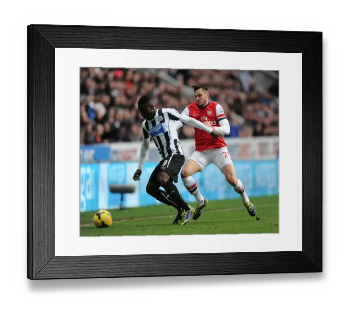 Framed Print : Clash at St. James Park: Jenkinson vs. Haidara Framed Print : Clash at St. James Park: Jenkinson vs. Haidara