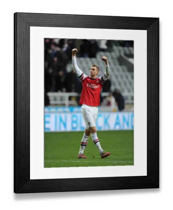 Framed Print : Per Mertesacker's Triumph: Arsenal's Win at Newcastle United (2013-14)