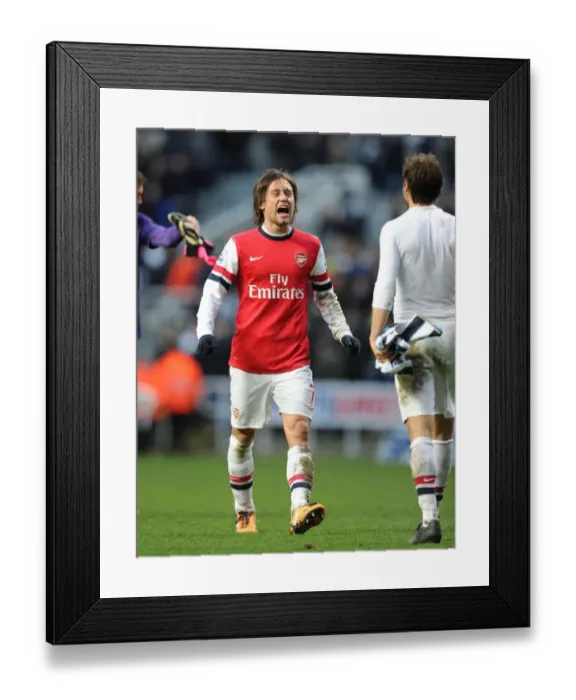 Framed Print : Celebrating Victory: Rosicky and Flamini Rejoice After Arsenal's Win Against Newcastle United (2013-14) Framed Print : Celebrating Victory: Rosicky and Flamini Rejoice After Arsenal's Win Against Newcastle United (2013-14)