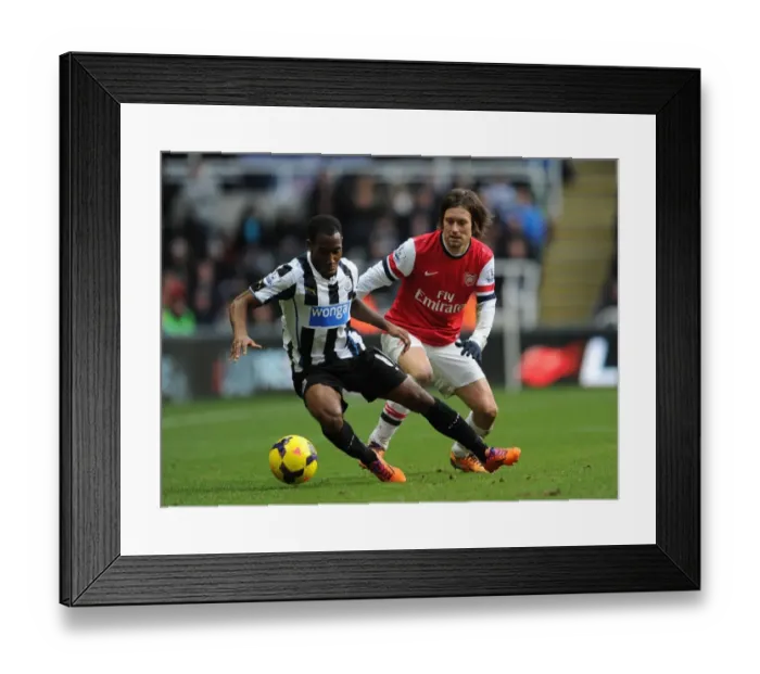 Framed Print : Rosicky vs Anita: Intense Battle in Newcastle United vs Arsenal, Premier League 2013-14 Framed Print : Rosicky vs Anita: Intense Battle in Newcastle United vs Arsenal, Premier League 2013-14