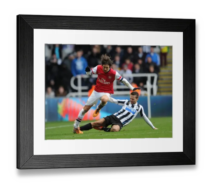 Framed Print : Rosicky vs. Cabaye: Clash at St. James Park (2013-14) Framed Print : Rosicky vs. Cabaye: Clash at St. James Park (2013-14)
