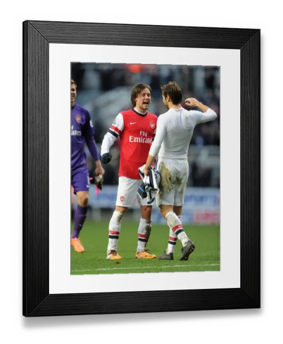 Framed Print : Arsenal's Glorious Moment: Rosicky and Flamini's Victory Dance (2013-14 Newcastle United) Framed Print : Arsenal's Glorious Moment: Rosicky and Flamini's Victory Dance (2013-14 Newcastle United)