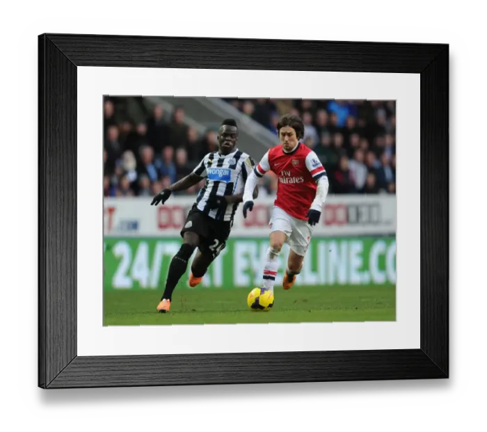Framed Print : Arsenal's Rosicky Outsmarts Tiote: Agile Moves in the 2013-14 Arsenal-Newcastle Midfield Battle Framed Print : Arsenal's Rosicky Outsmarts Tiote: Agile Moves in the 2013-14 Arsenal-Newcastle Midfield Battle