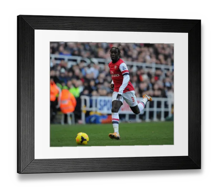 Framed Print : Bacary Sagna in Action: Arsenal vs. Newcastle United, Premier League 2013-14