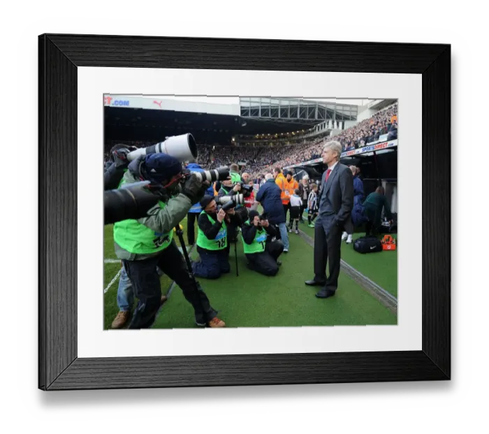Framed Print : Arsene Wenger at Newcastle United: Arsenal Manager, Premier League 2013-14 Framed Print : Arsene Wenger at Newcastle United: Arsenal Manager, Premier League 2013-14