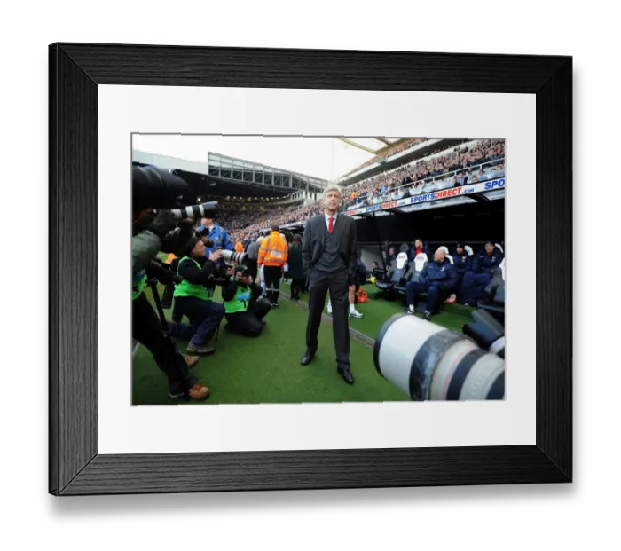 Framed Print : Arsene Wenger at Newcastle United: Arsenal Manager in Premier League 2013-14