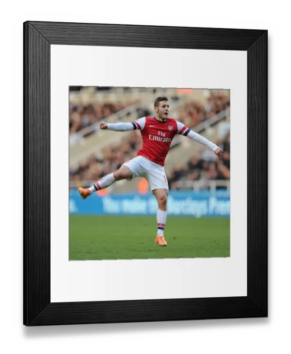 Framed Print : Jack Wilshere in Action: Arsenal vs. Newcastle United, Premier League (2013-14)