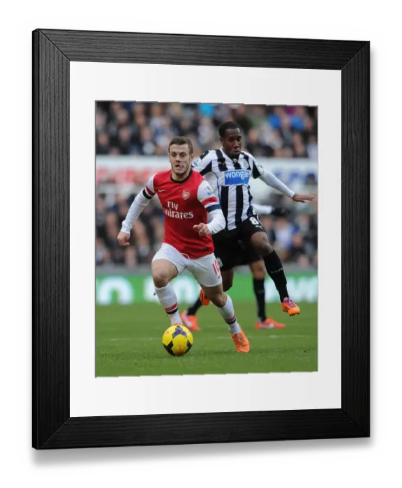 Framed Print : Jack Wilshere's Slick Moves: Outsmarting Moussa Sissoko in Premier League Clash, 2013-14