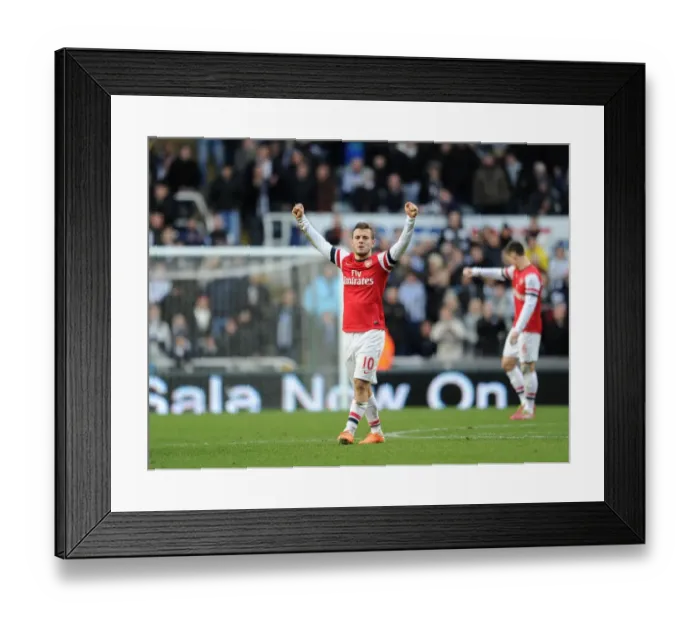 Framed Print : Jack Wilshere's Triumph: Arsenal's Victory over Newcastle United (2013-14) Framed Print : Jack Wilshere's Triumph: Arsenal's Victory over Newcastle United (2013-14)