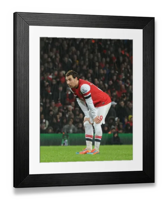 Framed Print : Santi Cazorla in Action: Arsenal vs. Cardiff City, Premier League 2013-14 Framed Print : Santi Cazorla in Action: Arsenal vs. Cardiff City, Premier League 2013-14