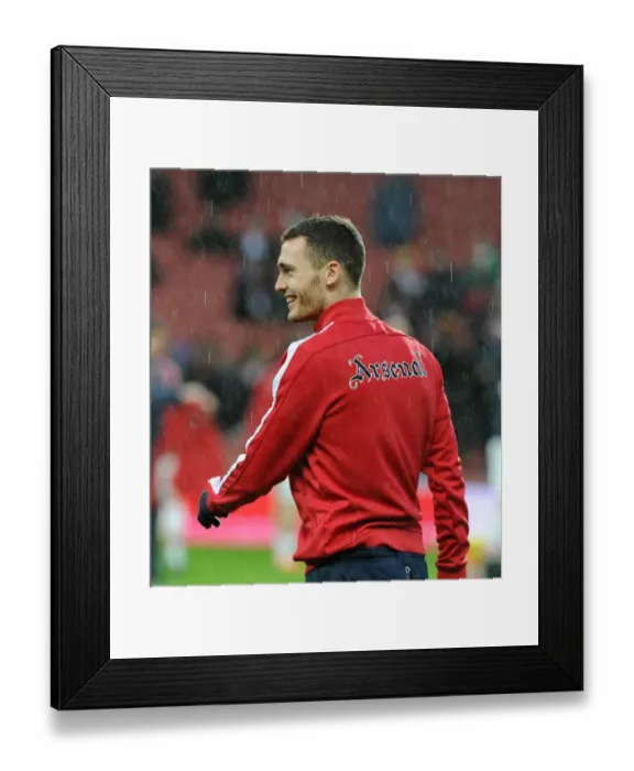 Framed Print : Thomas Vermaelen: Arsenal's Defensive Fortress Ahead of Cardiff City Clash (2013-14) Framed Print : Thomas Vermaelen: Arsenal's Defensive Fortress Ahead of Cardiff City Clash (2013-14)