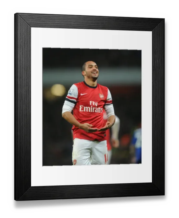 Framed Print : Theo Walcott's Double: Arsenal's Triumph over Cardiff City (2013-14)