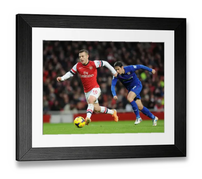 Framed Print : Jack Wilshere vs. Peter Whittingham: Intense Battle at Arsenal vs. Cardiff City (2013-14) Framed Print : Jack Wilshere vs. Peter Whittingham: Intense Battle at Arsenal vs. Cardiff City (2013-14)