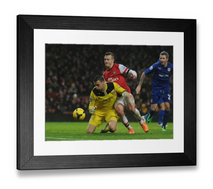 Framed Print : Intense Clash: Wilshere vs. Marshall - Arsenal's Premier League Battle Framed Print : Intense Clash: Wilshere vs. Marshall - Arsenal's Premier League Battle