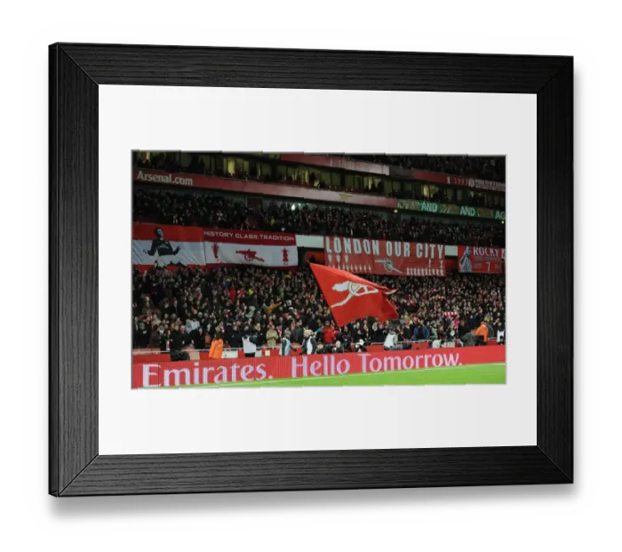 Framed Print : Arsenal Fans Unite: Arsenal 2:0 Tottenham Hotspur in FA Cup 3rd Round at Emirates Stadium Framed Print : Arsenal Fans Unite: Arsenal 2:0 Tottenham Hotspur in FA Cup 3rd Round at Emirates Stadium