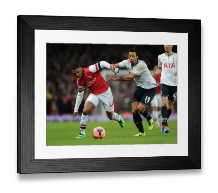 Framed Print : Serge Gnabry's Magic: Arsenal's FA Cup Victory over Tottenham (2013-14) - Outsmarting Dembele at Emirates Framed Print : Serge Gnabry's Magic: Arsenal's FA Cup Victory over Tottenham (2013-14) - Outsmarting Dembele at Emirates