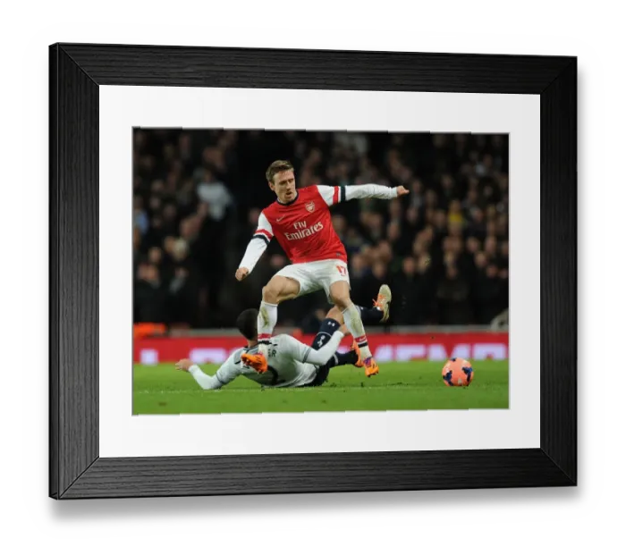 Framed Print : Clash of the Capital Rivals: Arsenal vs. Tottenham - FA Cup Third Round Tension