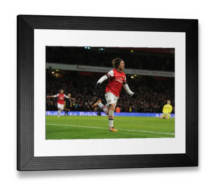 Framed Print : Rosicky's Double: Arsenal Triumphs Over Tottenham in FA Cup Third Round Thriller